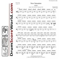INXS - New Sensation|Drum Sheet + Play-Along Track